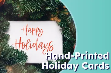 Hand-Printed Holiday Cards