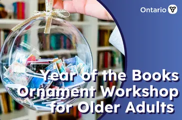 Year of the Book Ornament Workshop for Older Adults
