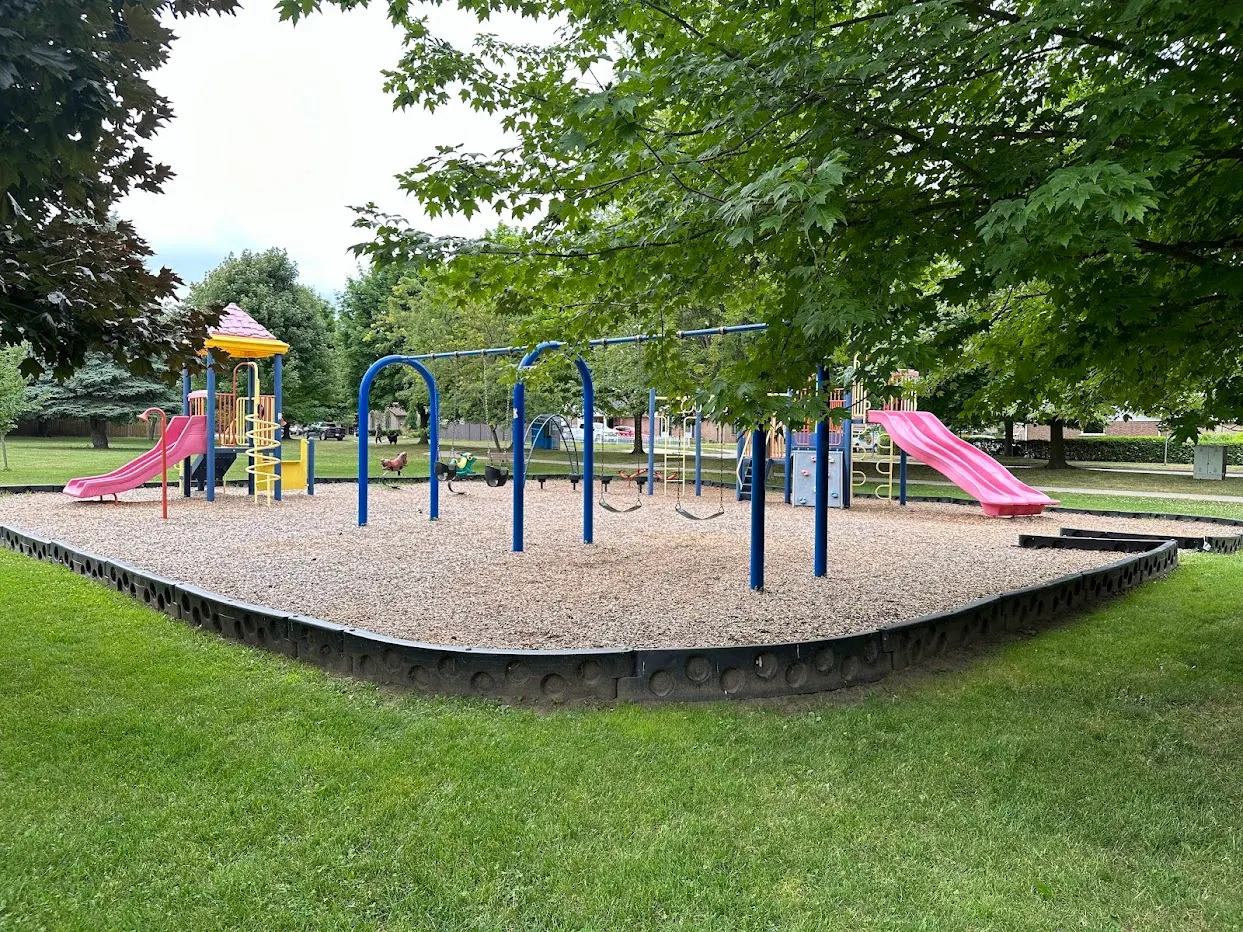 Ground-level view of Cambria Drive Park