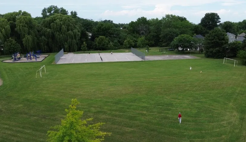 Ground-level view of Eastport Park