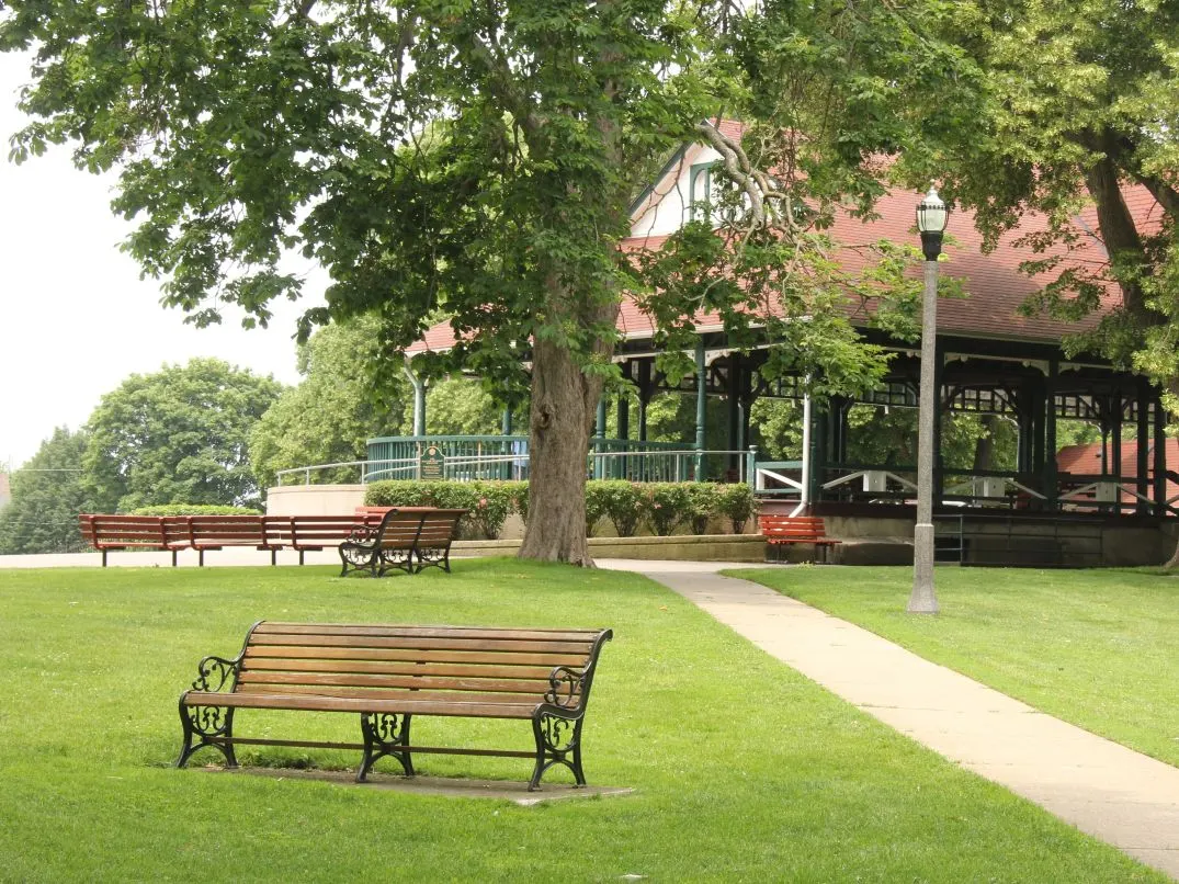 Ground-level view of Montebello Park