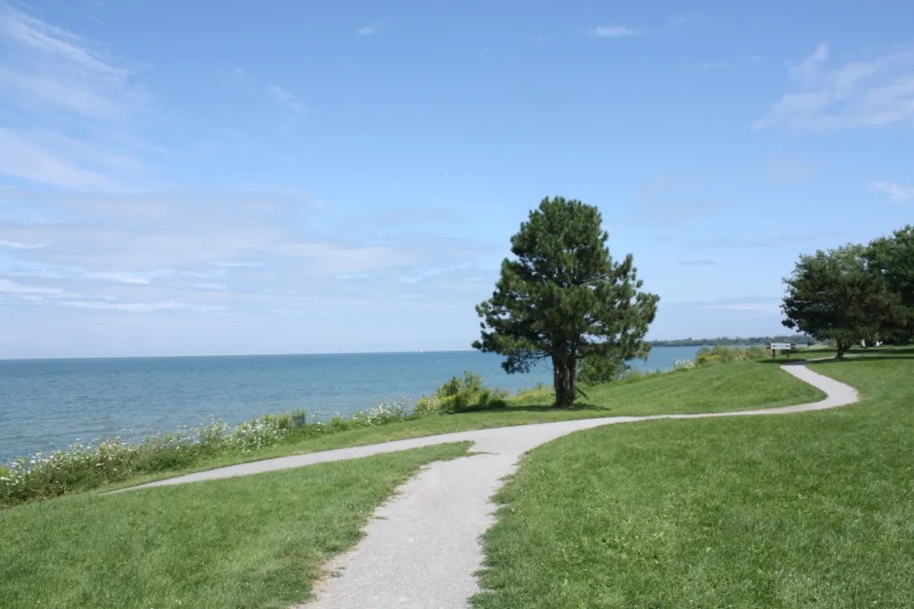 Ground-level view of Wright Brothers Park